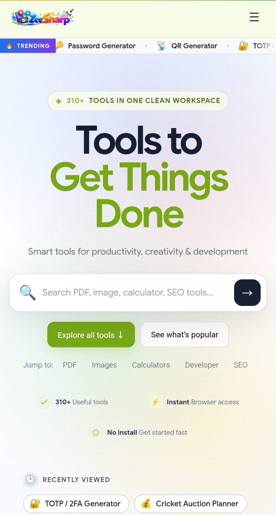 ZeeSharp screenshot