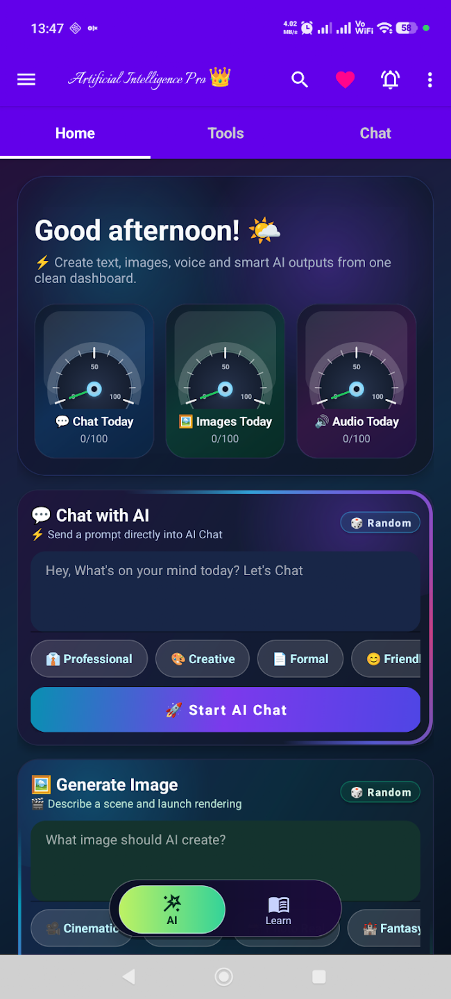 Artificial Intelligence Pro screenshot