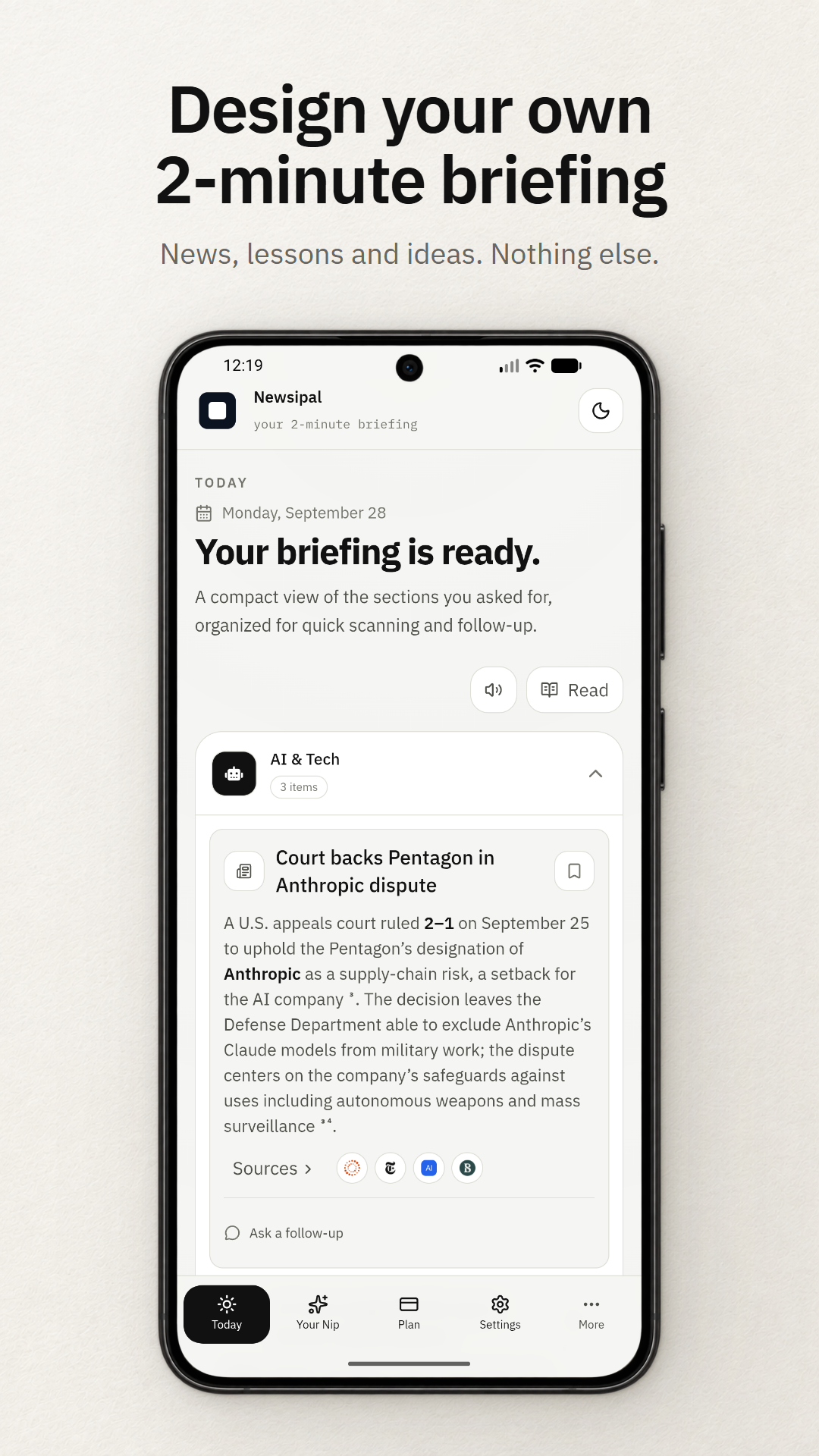 Newsipal screenshot