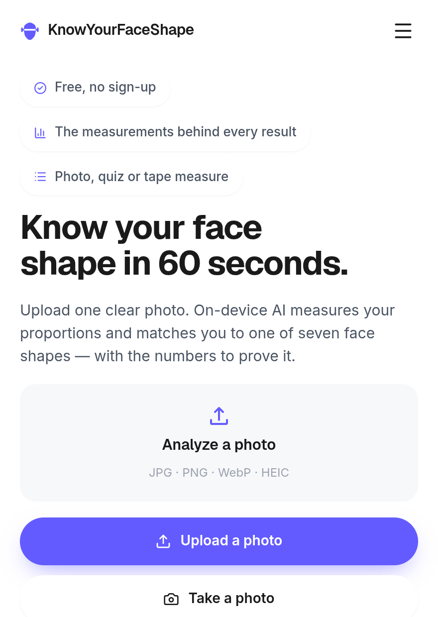 Know Your Face Shape screenshot