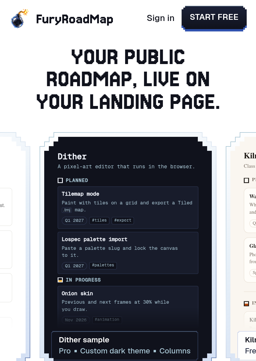 FuryRoadMap screenshot