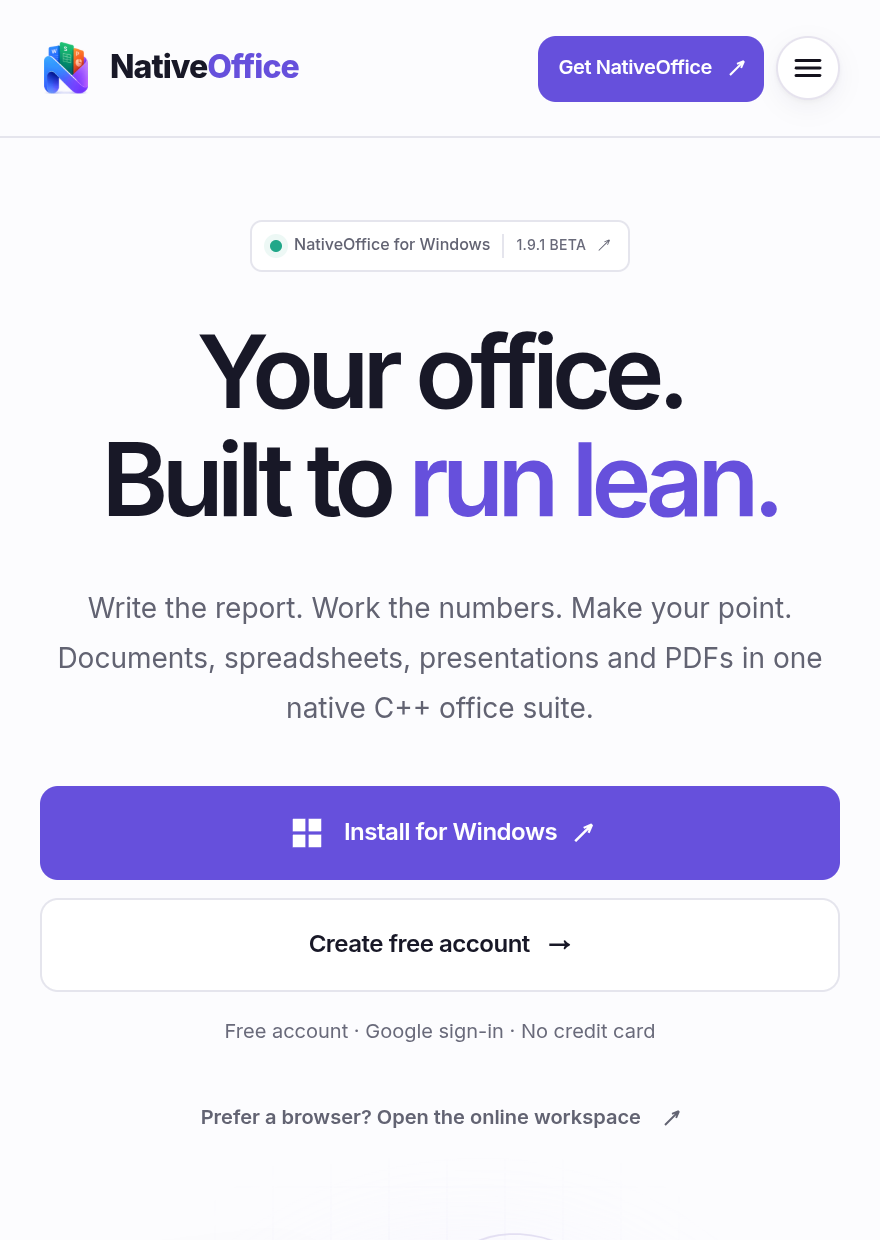 NativeOffice screenshot