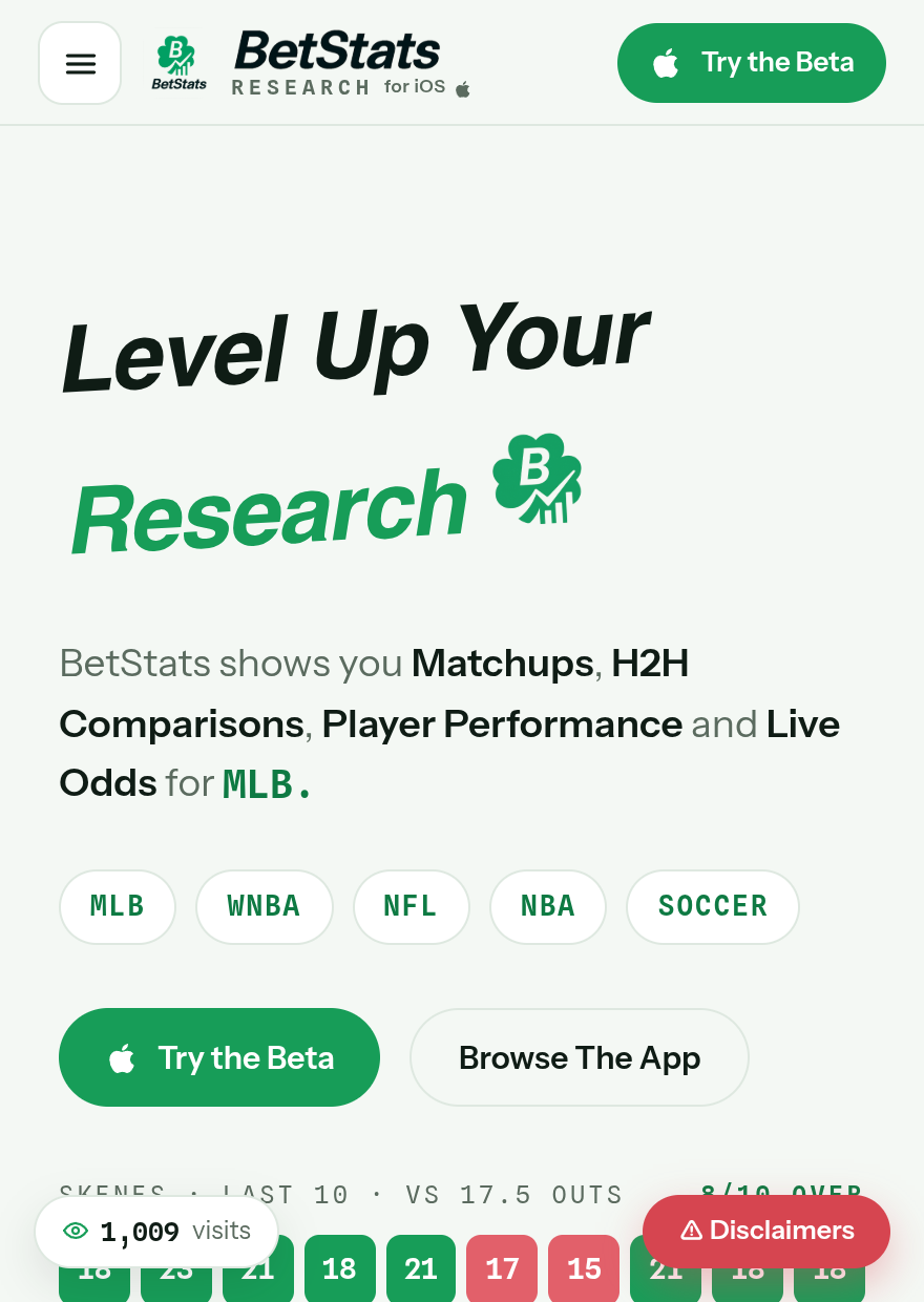 BetStats Research screenshot