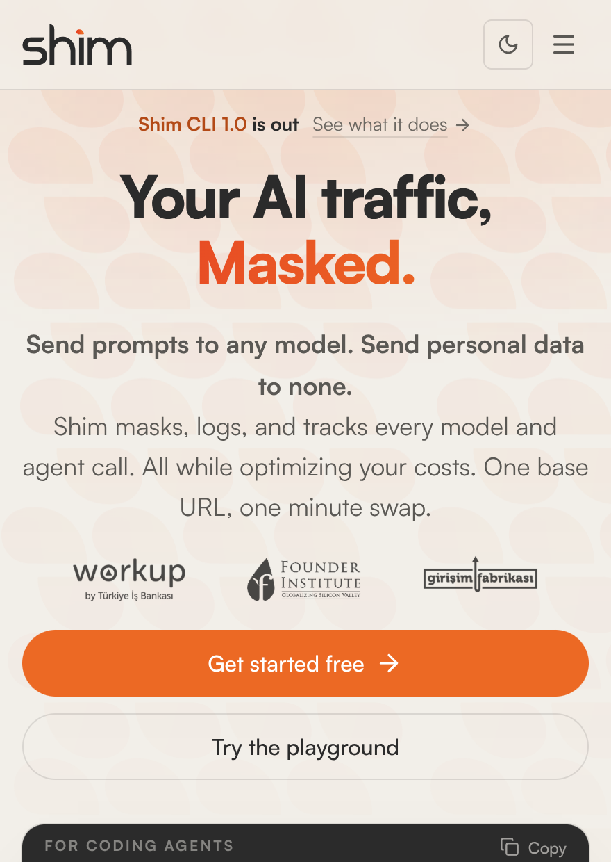 Shim screenshot