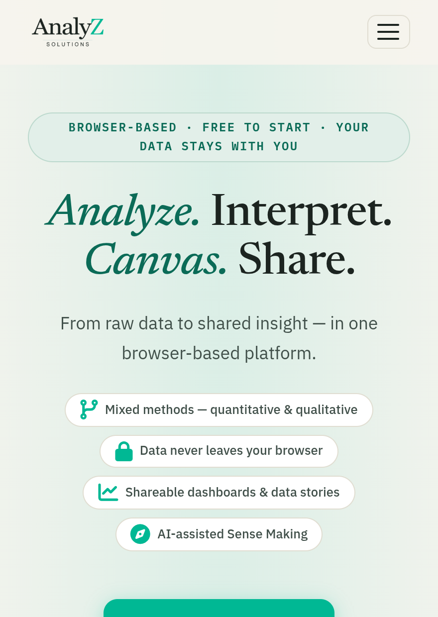 AnalyZ Solutions screenshot