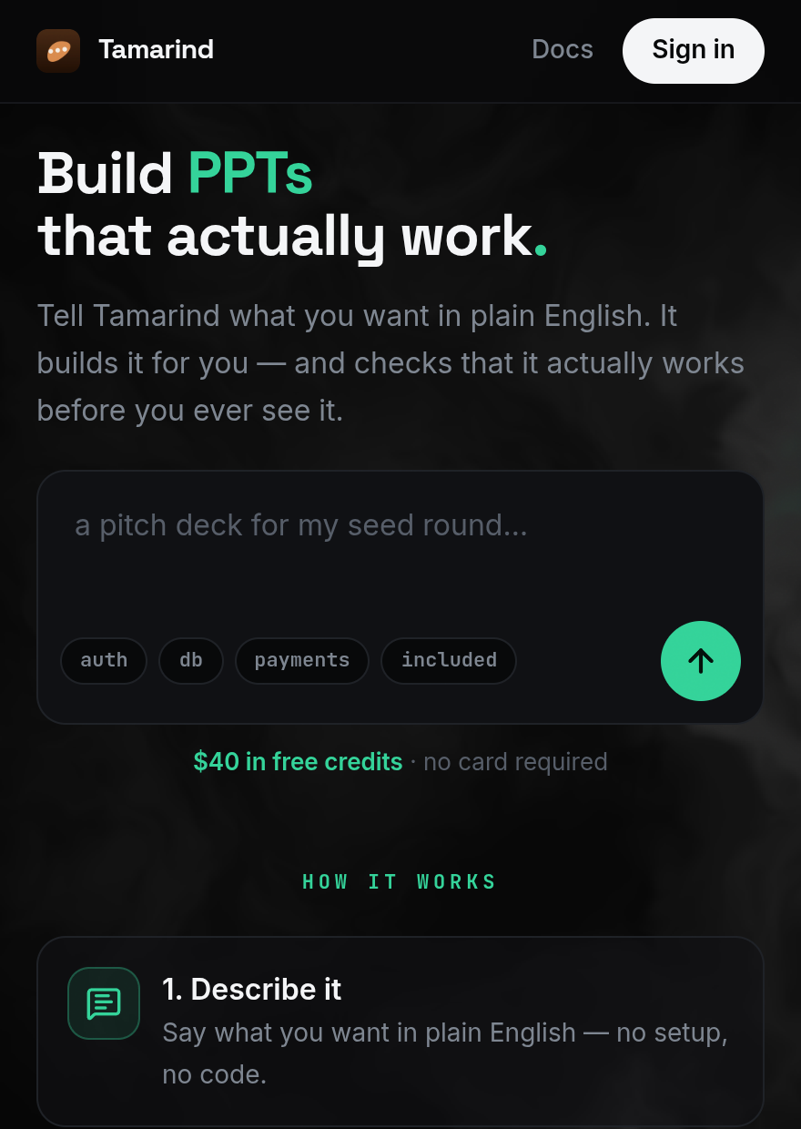 Tamarind screenshot