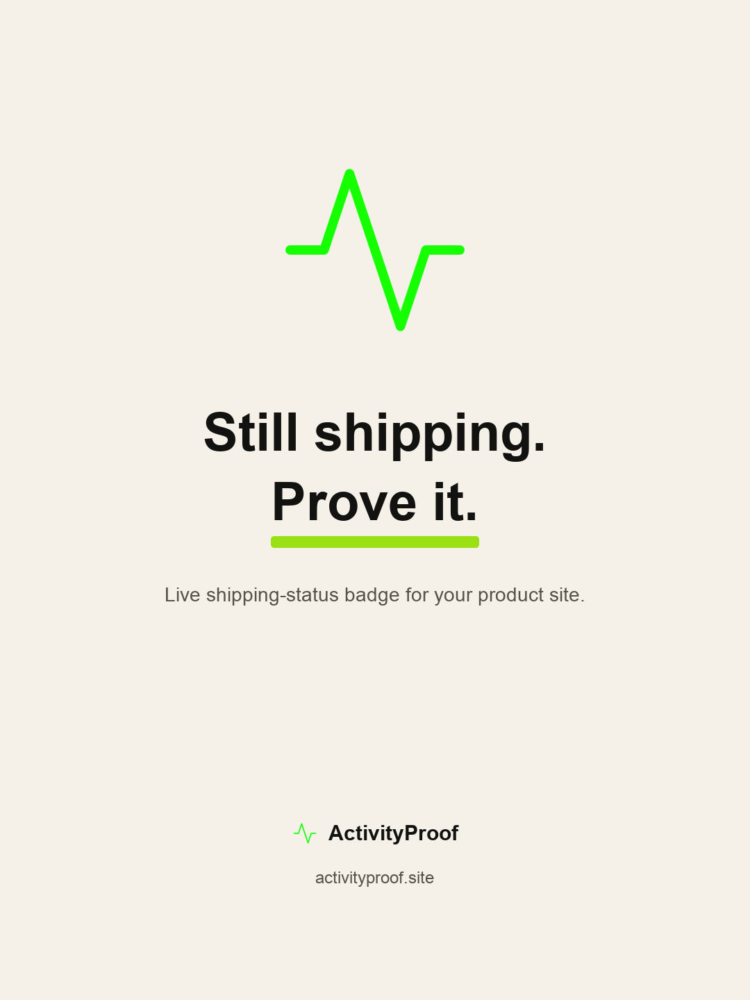 Activityproof screenshot